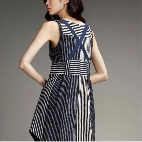 Marc by Marc Jacobs Normandy Blue Stripe Dress Size Small - Picture 14 of 14